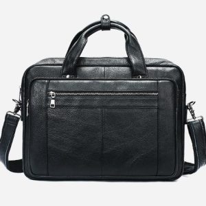 Cặp Da Nam Công Sở Da Thật Cao Cấp Đựng Latop Đi Làm 16.1 Inch CD002
