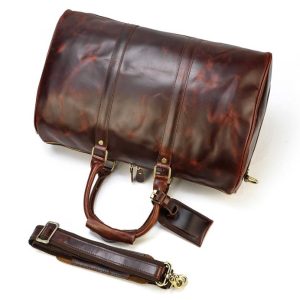 Túi Du Lịch Da Thật Đựng Đồ DL001 – Da Bò Sáp Vintage Cao Cấp